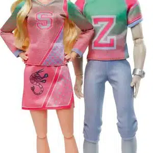 Zombies Disney 2-Pack, Addison Cheerleader and Zed Football Player Dolls (~12-in),11 Bendable “Joints,” Great Gift for Ages 5+