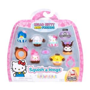 Squish-a-Longs Hello Kitty and Friends Ice Cream Mini-Squish + Accessory 6-Pack
