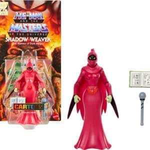 Masters of the Universe Origins Action Figure Cartoon Collection Shadow Weaver, 5.5-inch 1980s Motu Princess of Power TV Sorceress, Cloak & Wand