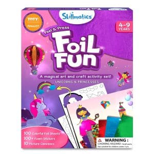 Skillmatics Foil Fun Unicorns & Princesses, Foil Art & Craft, Gift for Kids