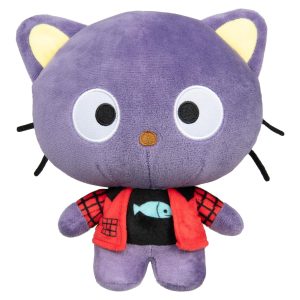 Hello Kitty and Friends Series 2, Chococat 8-inch Punks Plush - Officially Licensed Sanrio Product from Jazwares - Ages 6+