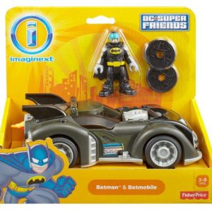 Imaginext Batman Batmobile Toy Set for exciting superhero adventures, perfect for ages 3 to 8.