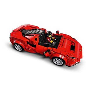 Vibrant red Ferrari F8 Tributo model features sleek design, detailed interior, and iconic branding.