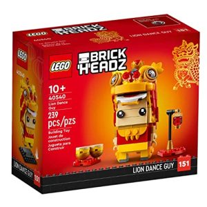LEGO BrickHeadz Lion Dance Guy Set 40540 captures festive culture with colorful build and props.